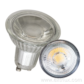 LED Dimmable GU10 7W spotlights 60° GLASS COB